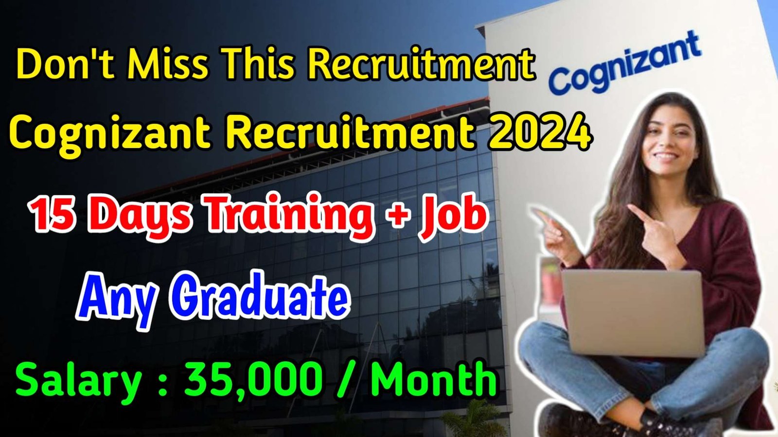 Latest Cognizant Recruitment 2024 | Jobs For Freshers - MNC Hiring